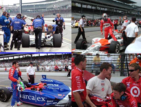 Indy 500 Photos - Dario Franchitti, Sam Hornish, Scott Dixon