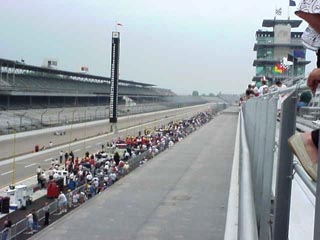 Stands above F1 garages