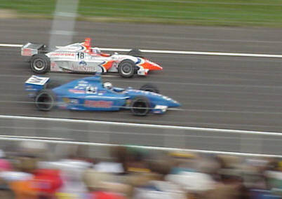 Hornish #18 was running like he was on rails!