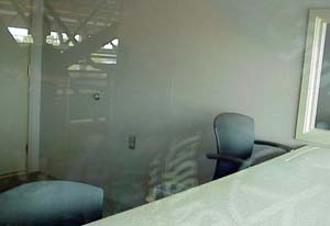 inside old press box