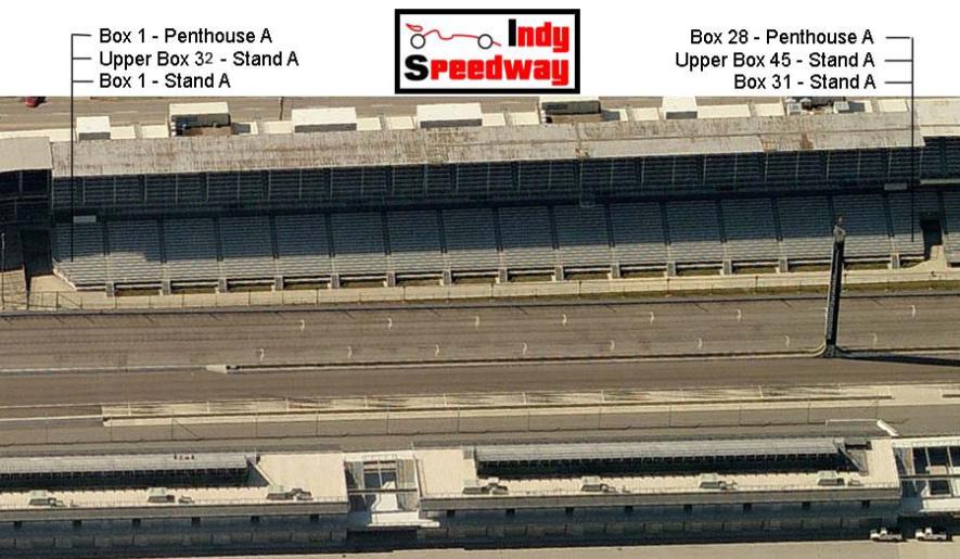 A Stand Seating Chart - Indy Speedway