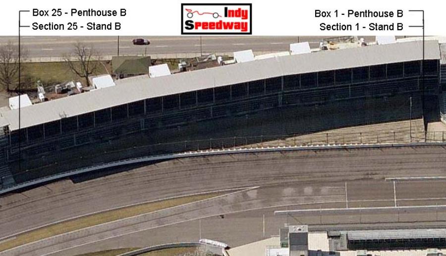 Indianapolis Motor Speedway Paddock Seating Chart