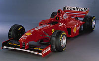 corner view of Ferrari F300