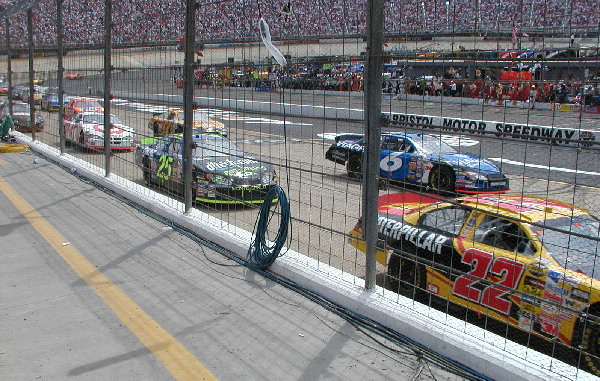 cars go by