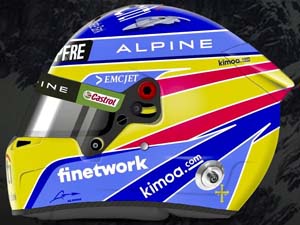 Alonso 2021 helmet