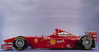 Side view of Michael Schumacher's Ferrari